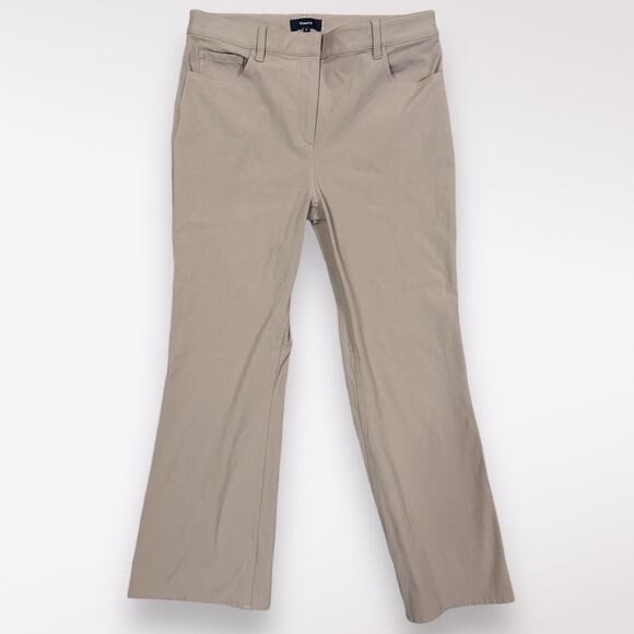 Theory | 6 Women’s Stretch Khaki Beige Tan Work Pants Comfy Soft Everyday Casual - Picture 1 of 12